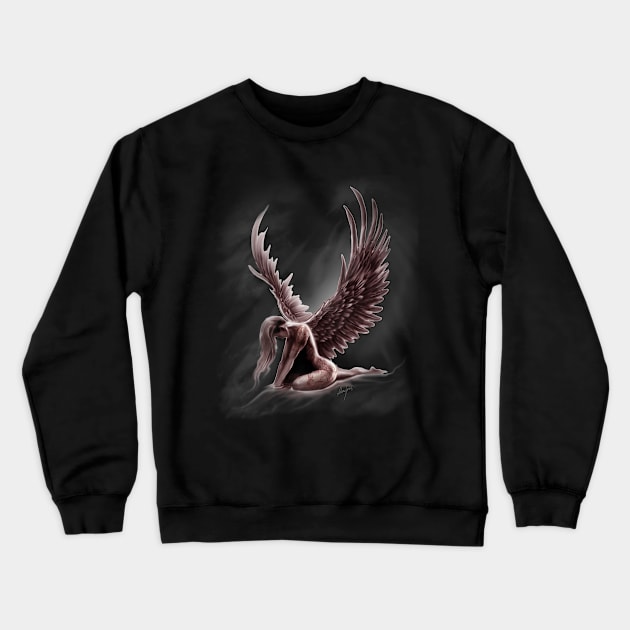 Lost Angel Crewneck Sweatshirt by Devocean3